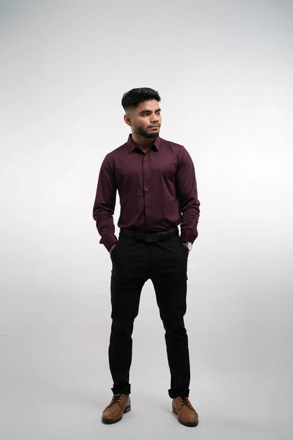 Men’s Wrinkle-Resistant Long-Sleeve Dress Shirt