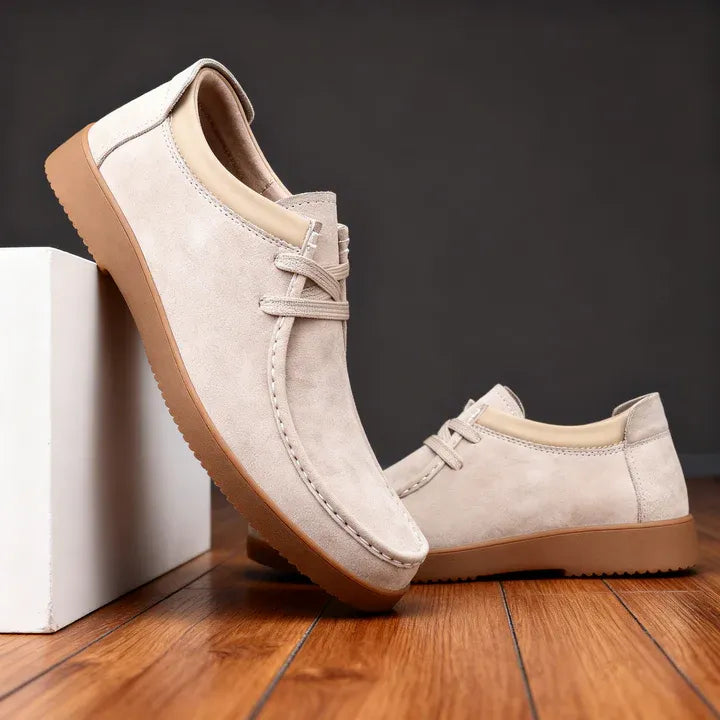 Men’s Suede-Look Moc Toe Casual Shoes