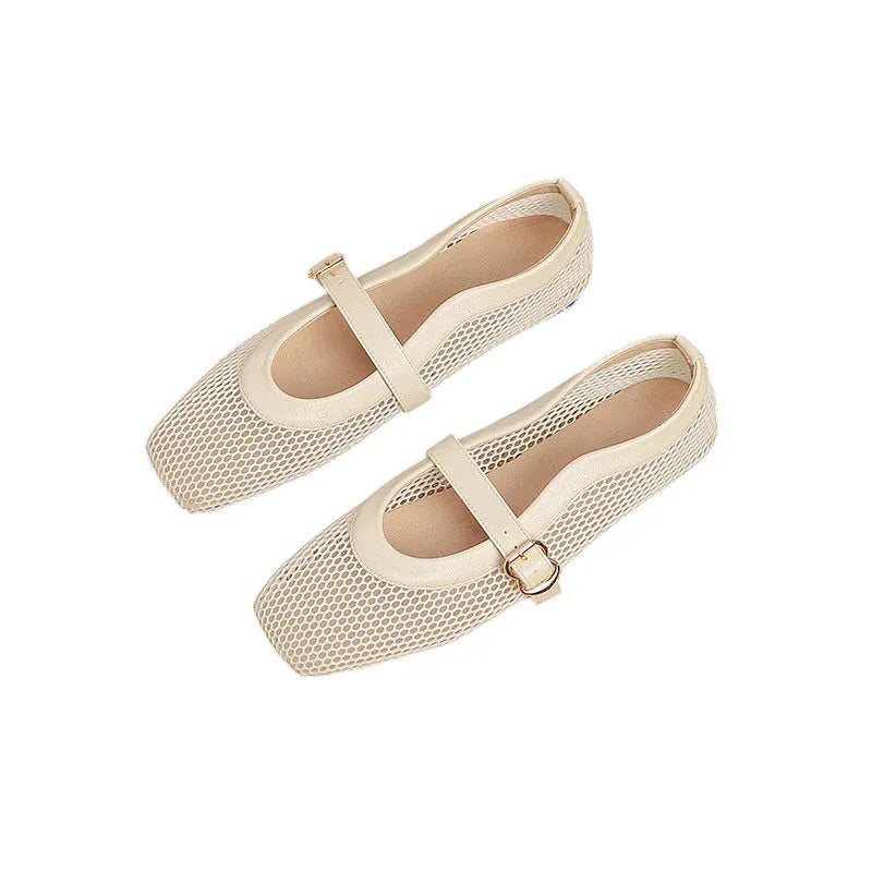 Women’s Breathable Mesh Mary Jane Flats