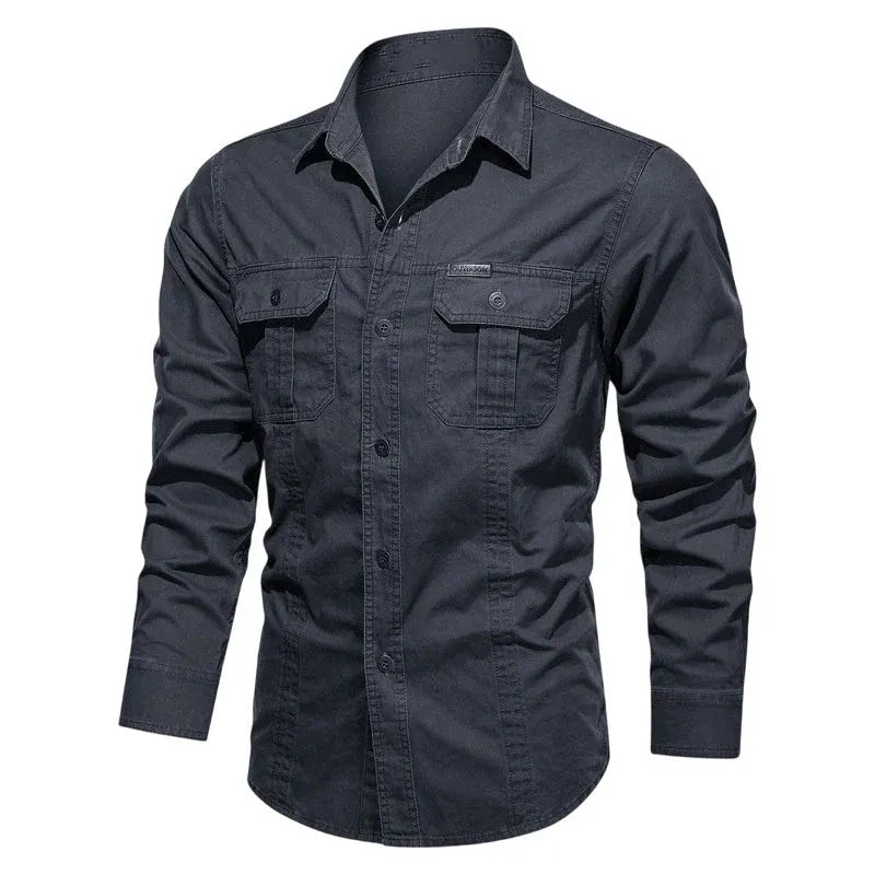 Men's Rugged Long Sleeve Work Shirt