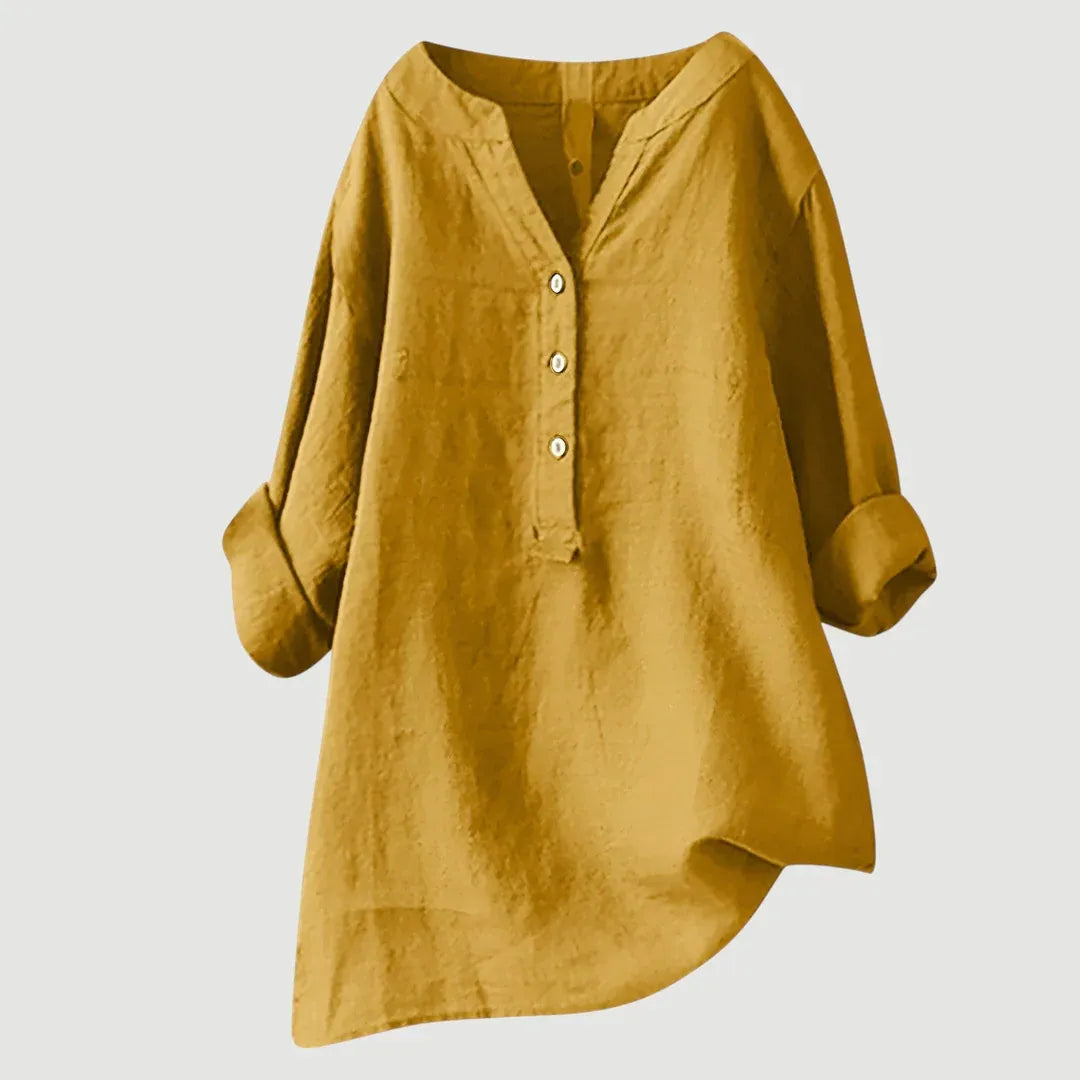 Harper Relaxed Button Front Blouse