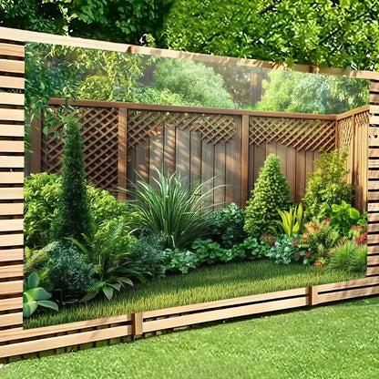Garden Landscape Privacy Banner
