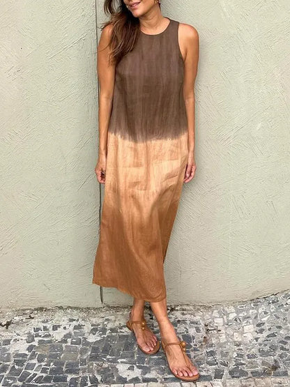 Women’s Ombre Sleeveless Midi Dress