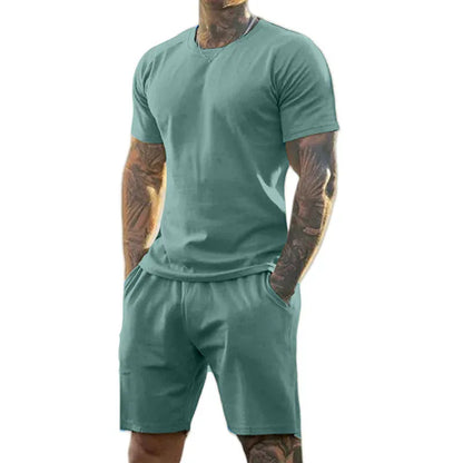 Men’s Athletic T-Shirt and Shorts 2-Piece Set