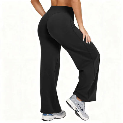 Women’s High-Waist Stretch Wide-Leg Yoga Pants
