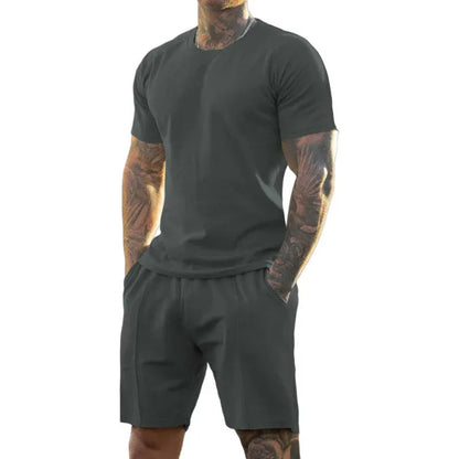Men’s Athletic T-Shirt and Shorts 2-Piece Set