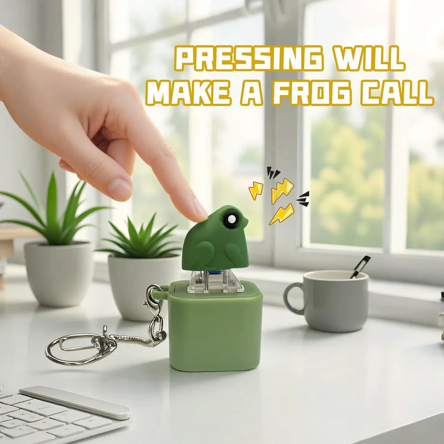 Frog Chirp Fidget Keychain