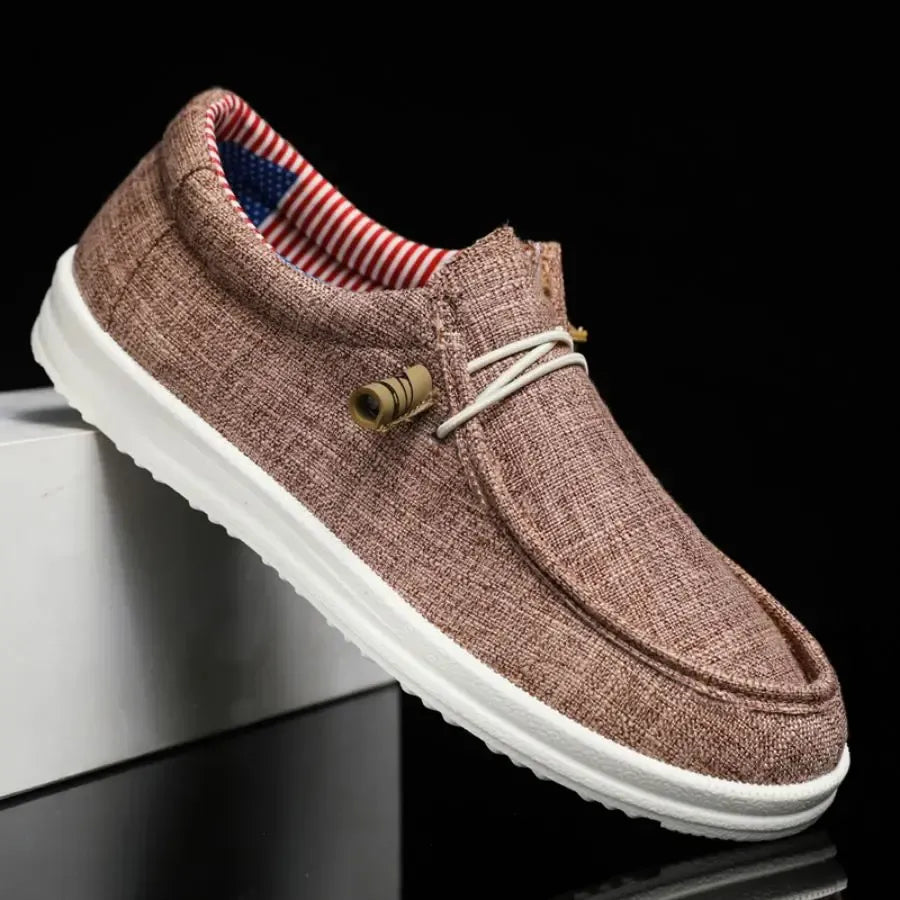Men’s Lightweight Canvas Slip-On Loafers