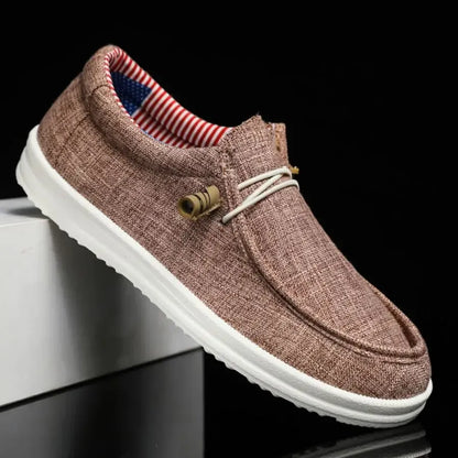 Men’s Lightweight Canvas Slip-On Loafers