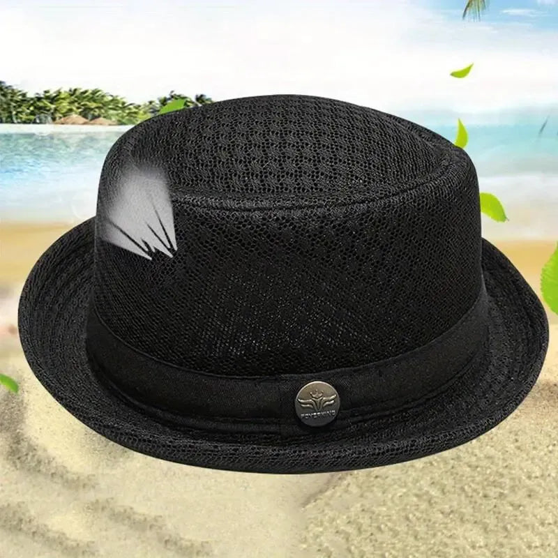 Unisex Mesh Pork Pie Hat