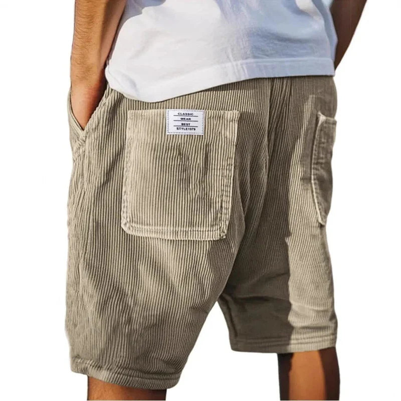 Men's Ribbed Casual Shorts