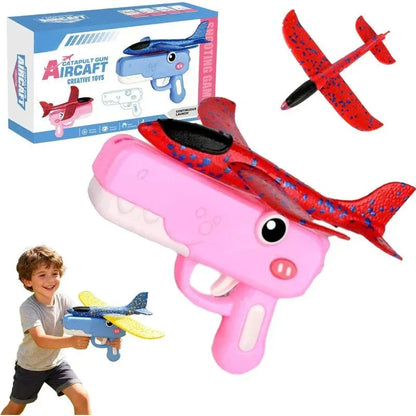 Kids Dinosaur Foam Glider Launcher Toy