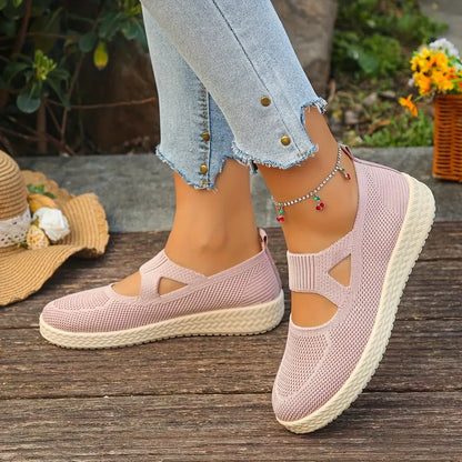 Women’s Breathable Knit Slip-On Casual Comfort Shoes