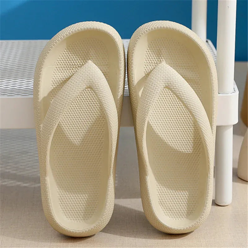 Women's Cushioned Platform Flip Flops