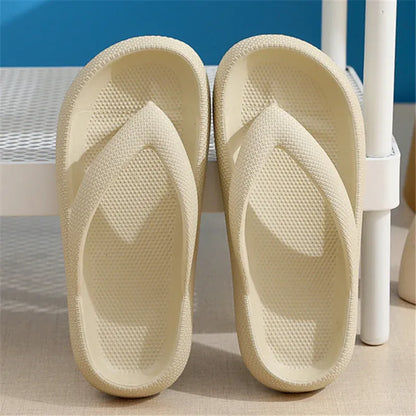 Women's Cushioned Platform Flip Flops
