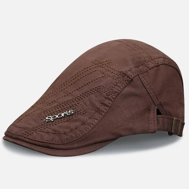 Men’s Classic Flat Cap Breathable Adjustable Hat
