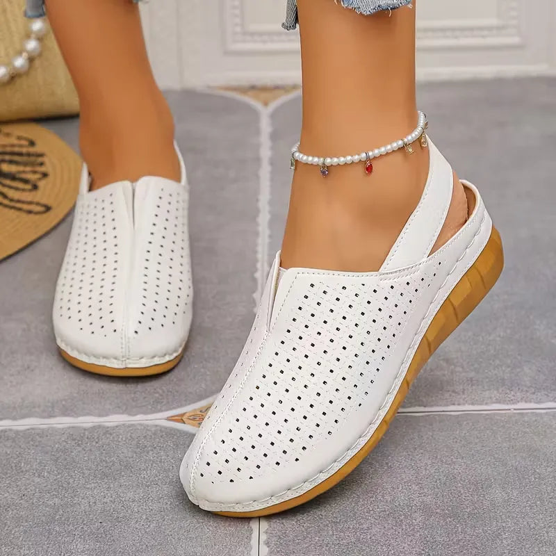 Women’s Perforated Slingback Comfort Sandals