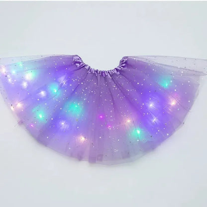 Girls’ Light-Up Star Tulle Tutu Skirt