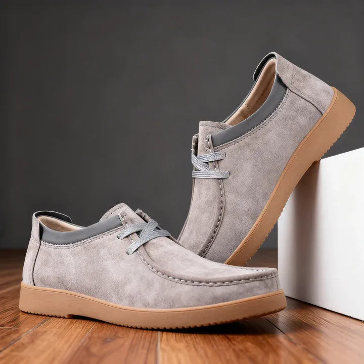 Men’s Suede-Look Moc Toe Casual Shoes