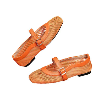 Women’s Breathable Mesh Mary Jane Flats