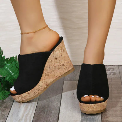 Women’s Open-Toe Platform Wedge Sandals