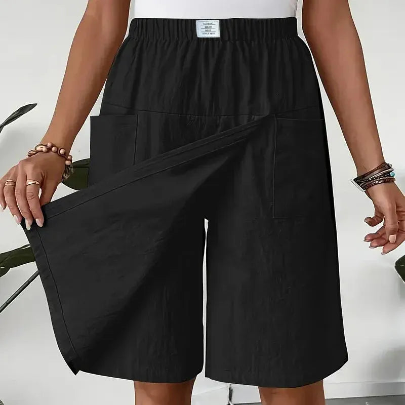 Women’s Elastic Waist Wrap Skort