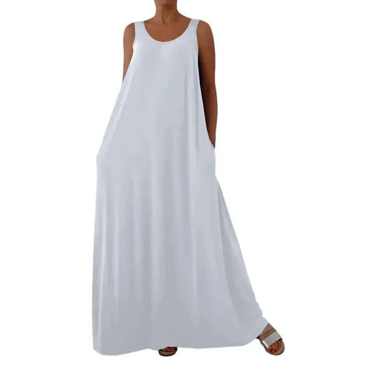 Women’s Sleeveless Flowy Maxi Dress