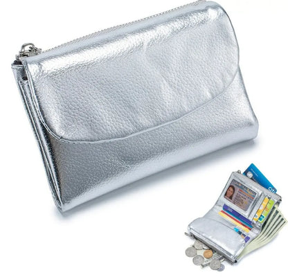 Unisex Pebble Leather-Look RFID Wallet