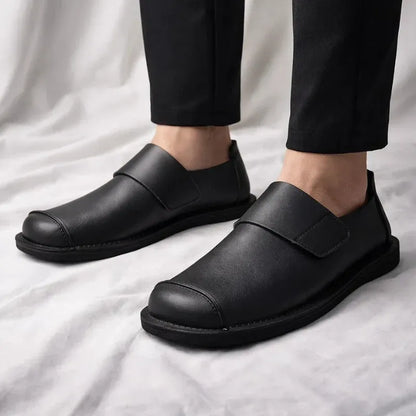 Men’s Classic Leather-Look Slip-On Loafers