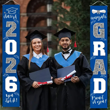 Class of 2026 Graduation Porch Banner Set