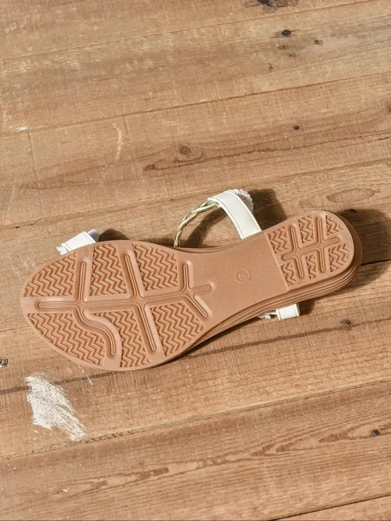 Women’s Butterfly Rhinestone Flat Sandals