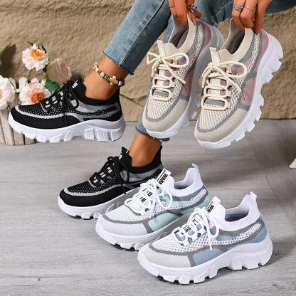 Women’s Breathable Chunky Sole Sneakers