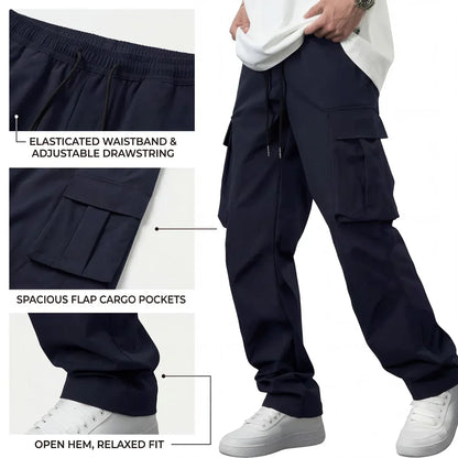 Men’s Lightweight Twill Cargo Pants with Utility Pockets