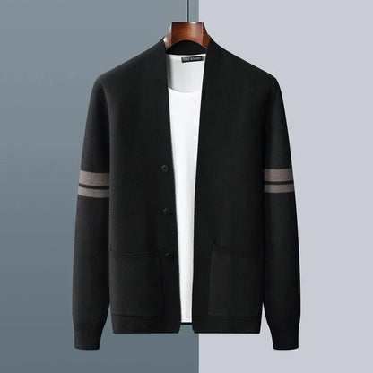 Men’s Button-Front Knit Cardigan
