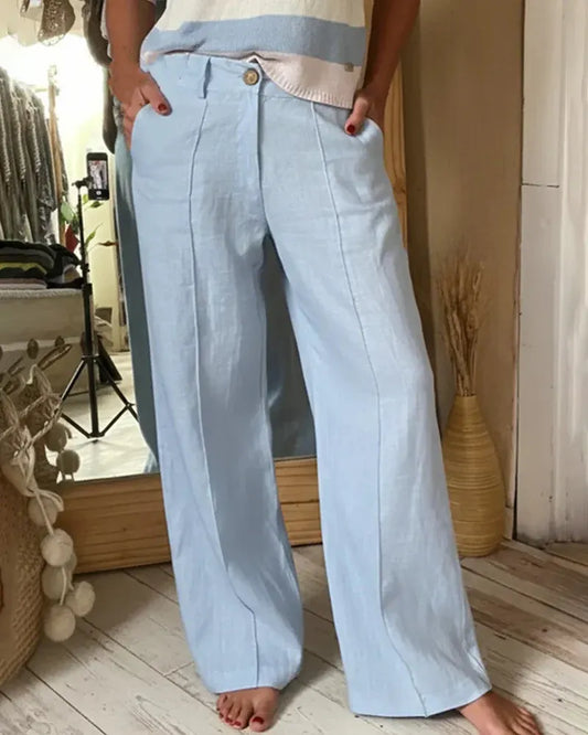 Women’s Front Crease Wide Leg Pants
