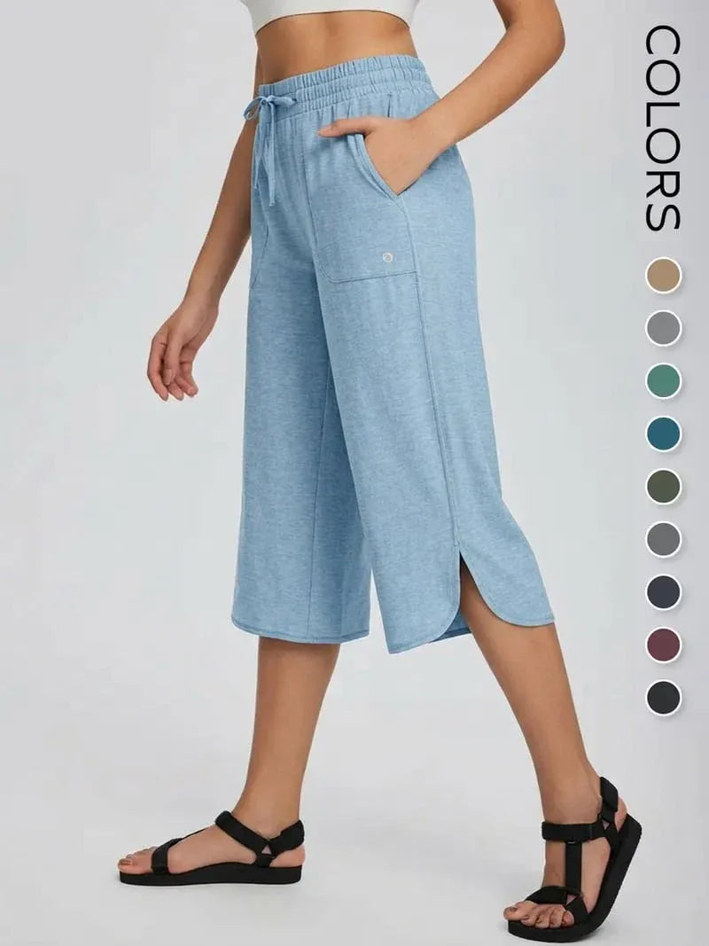 Women’s Wide Leg Active Capri Pants