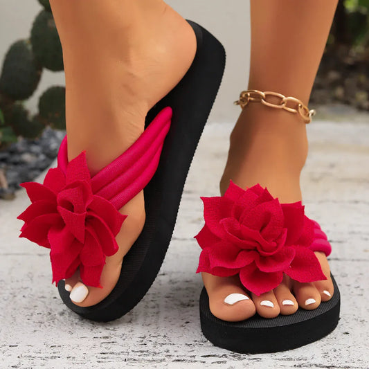 Women’s Floral Platform Slide Sandals