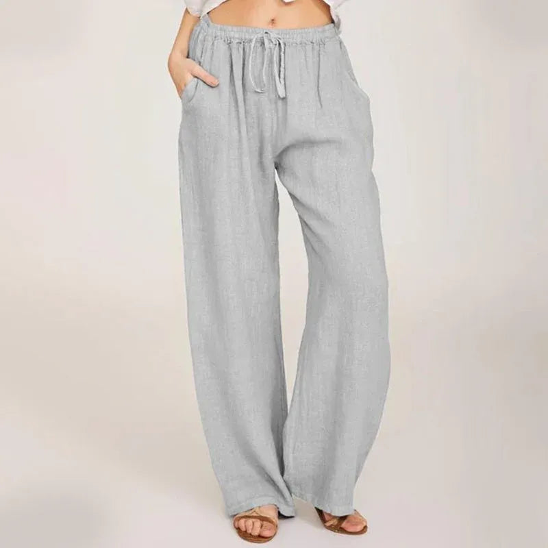 Women’s Lightweight Wide Leg Drawstring Pants