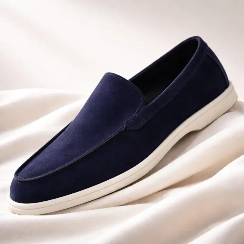 Men’s Casual Suede-Look Slip-On Loafers