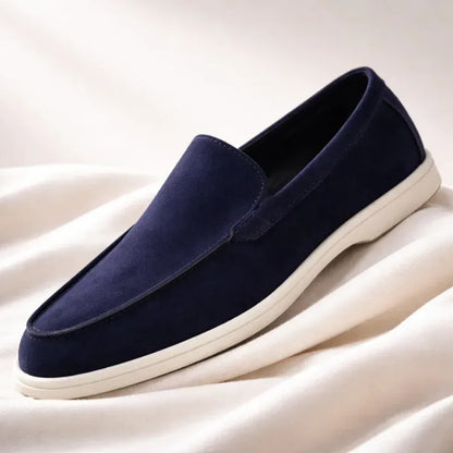 Men’s Casual Suede-Look Slip-On Loafers