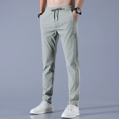 Men’s Quick-Dry Stretch Pants with Zipper Pockets