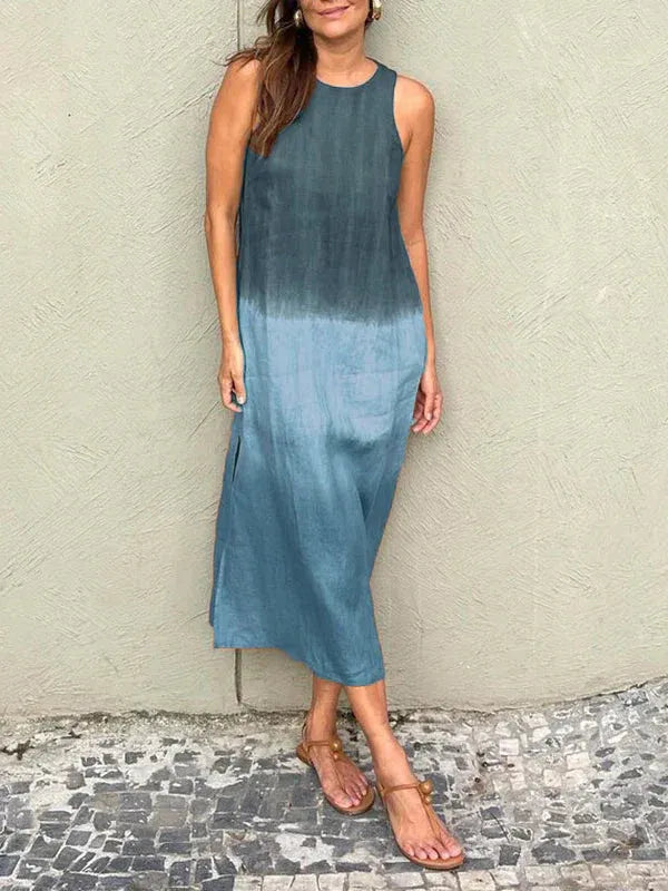 Women’s Ombre Sleeveless Midi Dress