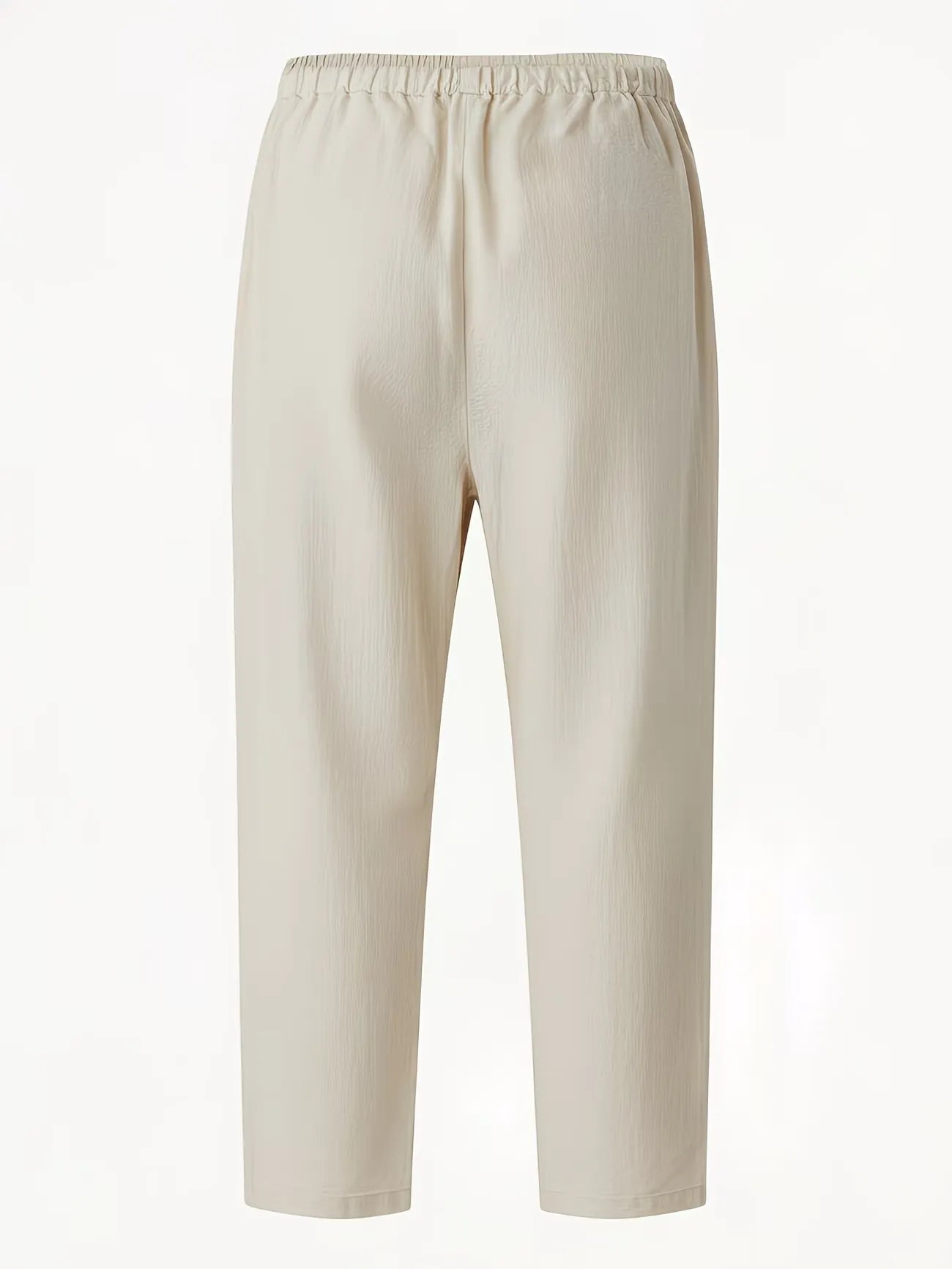 Women's Elastic Waist Straight-Leg Ankle Pants