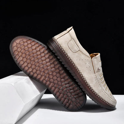 Men’s Leather-Look Slip-On Loafers