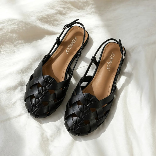 Women’s Woven Slingback Flat Sandals