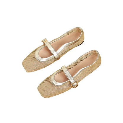 Women’s Breathable Mesh Mary Jane Flats