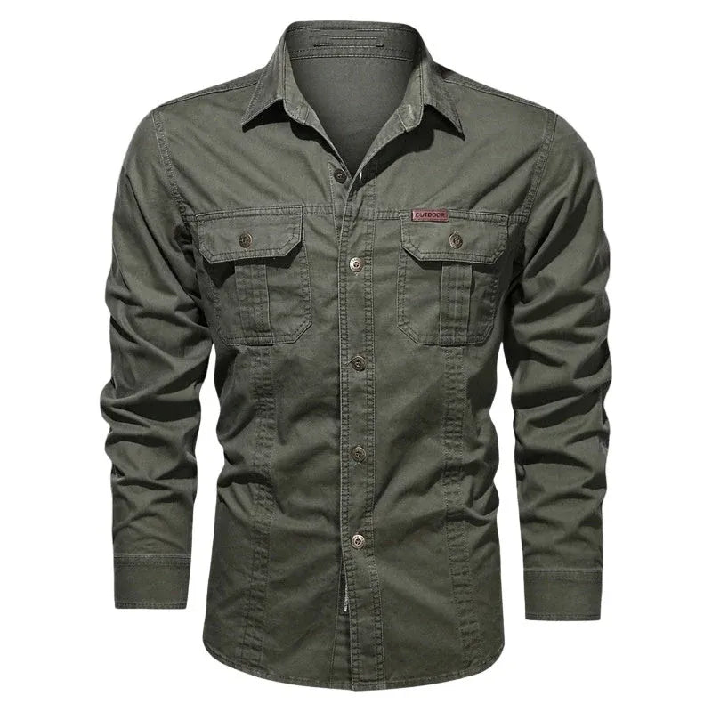 Men's Rugged Long Sleeve Work Shirt