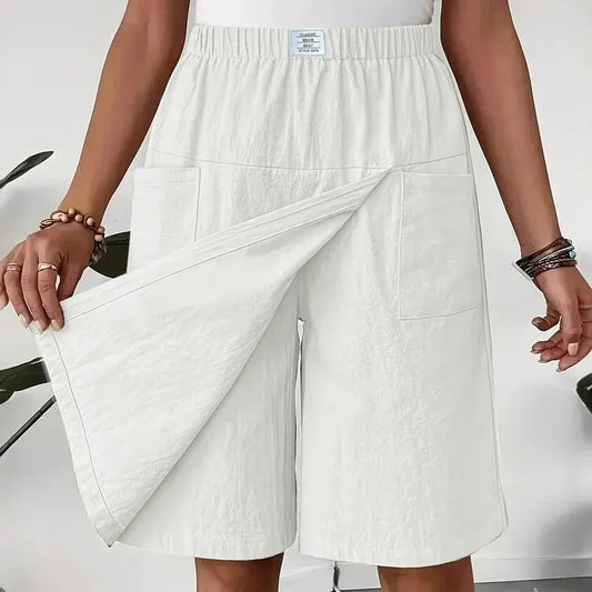 Women’s Elastic Waist Wrap Skort