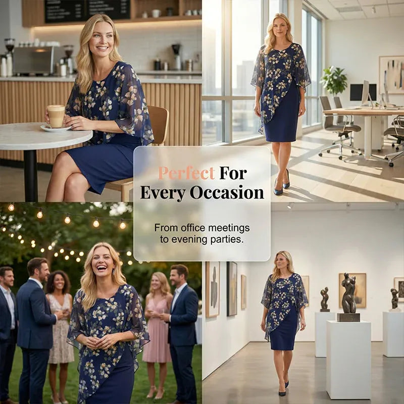 Women’s Luxe Bloom Overlay Dress