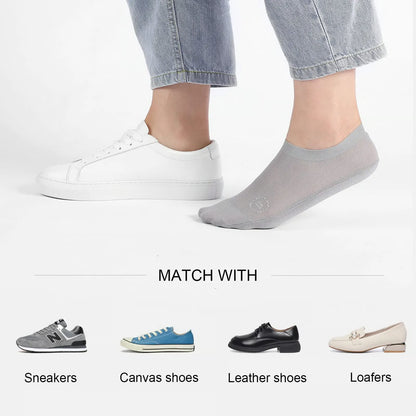 3-Pair Unisex No-Show Grip Socks